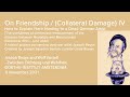 On Friendship / (Collateral Damage) IV,  November 11, 2021, Goethe-Institut Amsterdam, Performance