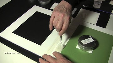 How to attach artwork with a T-Hinge to a backing board