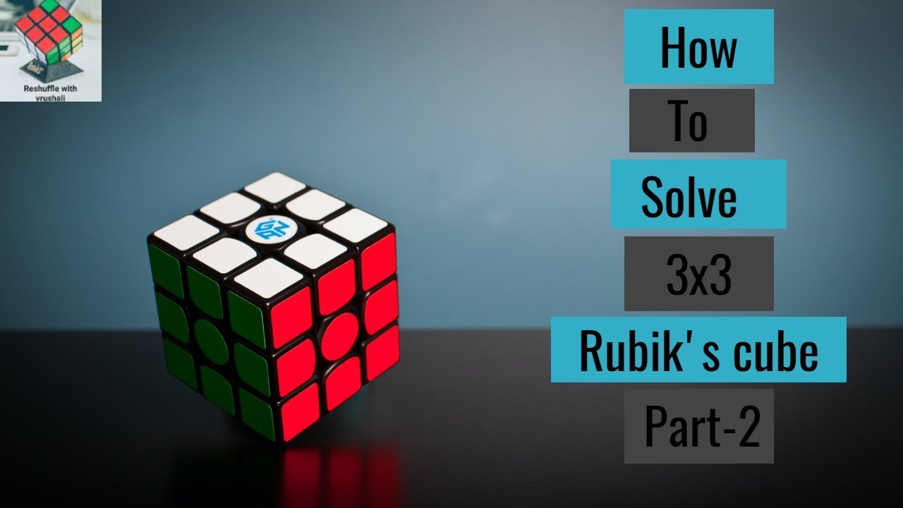 How solve 1st and 2nd layer of Rubik's cube for BEGINNERS | PART - 2 ...