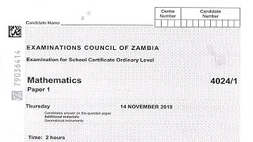 2019 paper 1 Maths revision part 1 || Free GCE Lessons.