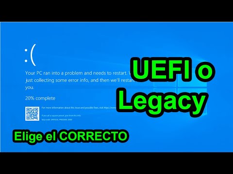 UEFI o LEGACY Con esta Información Elige como Reparar tu Windows