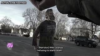 Female police officer "Bolawraps" a suspect - just gets confused