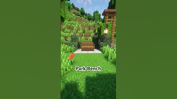 Minecraft Park Bench #shorts #minecraft #minecraftshorts #minecrafttutorial #minecraftbuild