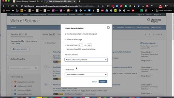 Mendeley   Import Multiple Citations   Web of Science