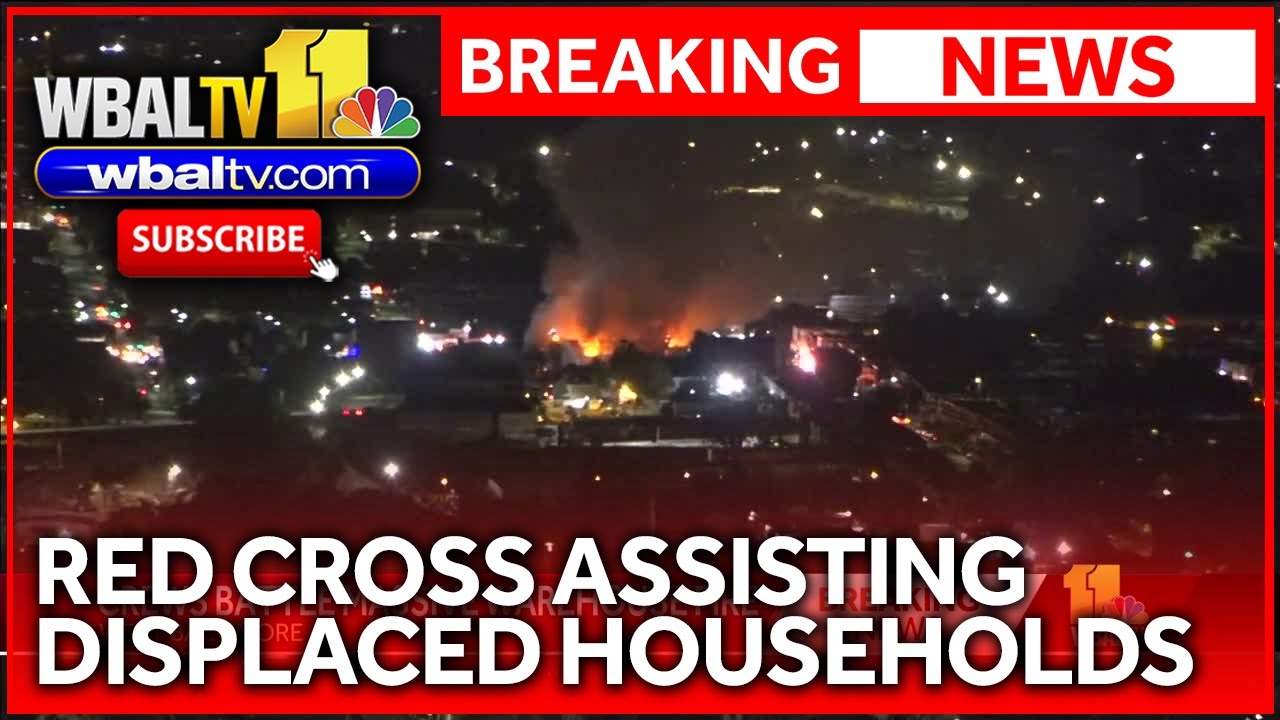 Red Cross assisting displaced homes due to fire - YouTube