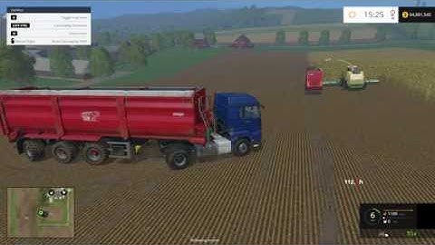 Farming Simulator 2015 Hauling Chaff Using Courseplay Part 2