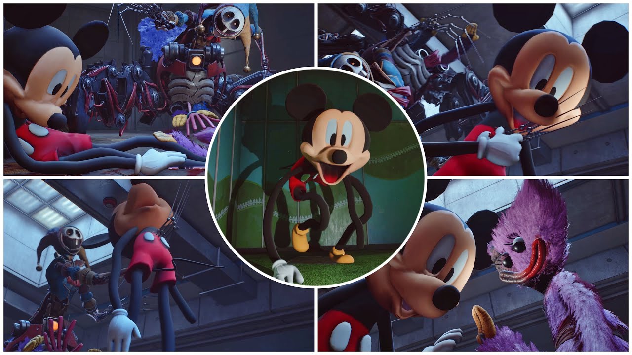 HUGGY WUGGY is MICKEY MOUSE Now?! Poppy Playtime Chapter 5 Scariest Mod ...