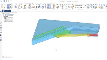 Four Bar Linkage Mechanism 20 - Solid Edge | 4 Bar Crushing Motion part 3