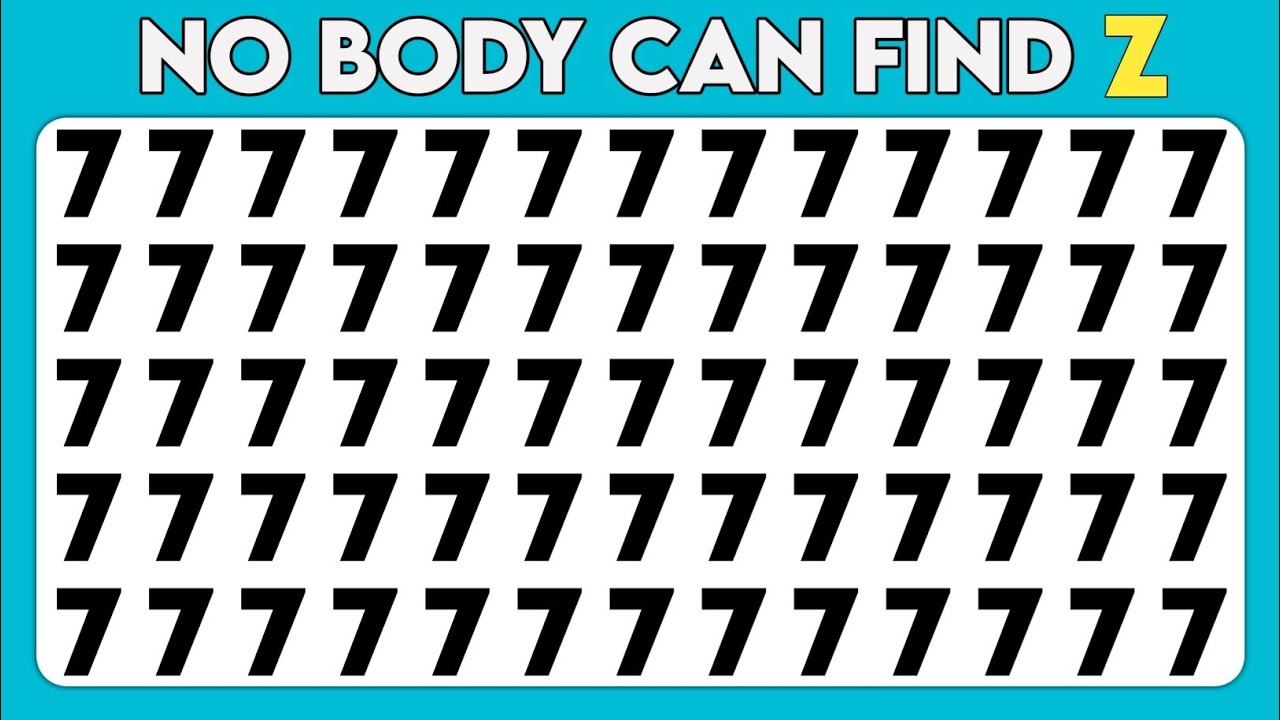 Find the ODD One Out | Find The ODD Number And Letter Edition | Spot ...