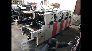 4 COLORS OFFSET PRINTING MACHINE UNITS TYPE WITH NUMBERING&PERFORATING 470X365MM SIZE ZR447IINP