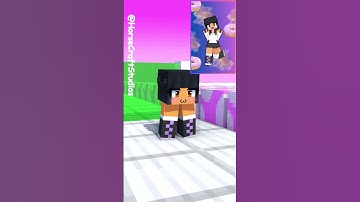 Help Build a Queen Run Challenge With Aphmau ( POKÉDANCE - Pokémon ポケモン ) #aphmau #minecraftshorts