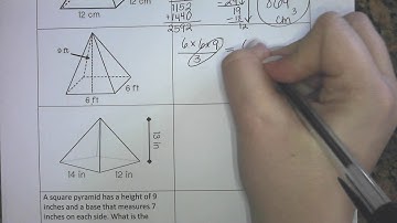 Volume of Rectangular Pyramids