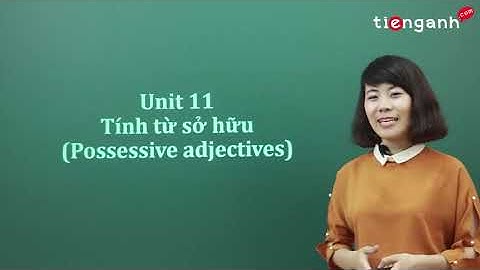 Tiếng Anh cho người mới bắt đầu - Unit 11: Tính từ sở hữu (Possessive Adjectives)
