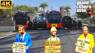 Demo mahasiswa 11 APRIL 2022 || GTA V MOD INDONESIA