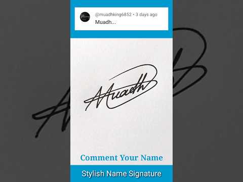 Letter M Signature