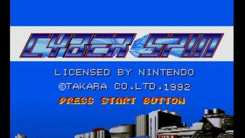 Cyber Spin - Super Nintendo Entertainment System - Intro & Title Screen