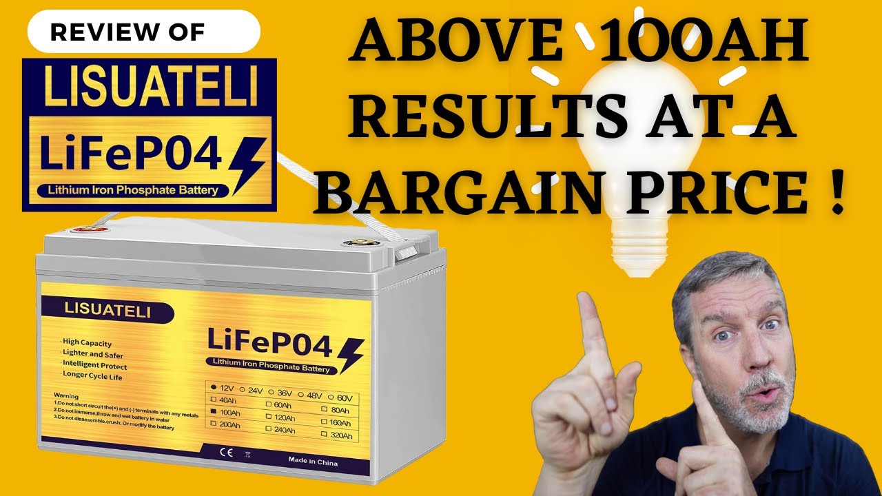 LISUATELI 100AH LiFePO4 Battery Review.  Above rated 100AH capacity at a bargain price.