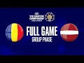 Romania v Latvia | Full Basketball Game | FIBA U18 European Championship 2022 - Division B
