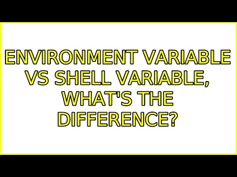 Ubuntu: Environment variable vs Shell variable, what's the difference? (4 Solutions!!)
