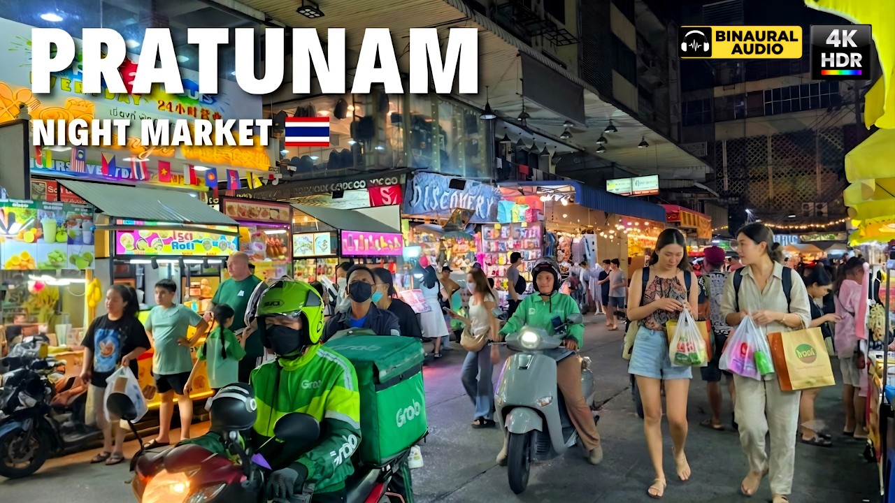 Bangkok, Thailand | Audio | Food Market Tour 4K