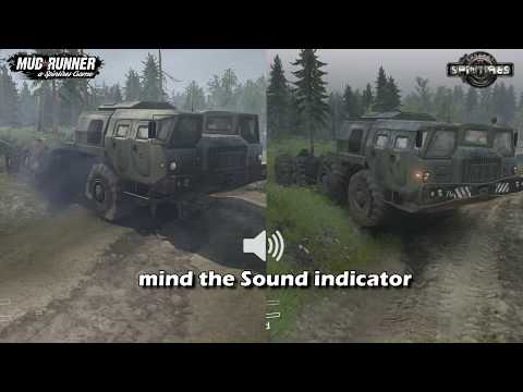 Sound comparison E 7310  spintires vs mudrunner REUPLOADED