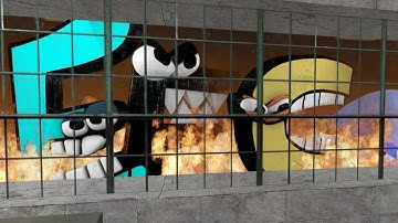 MELTING ALL ALPHABET LORE FAMILY IN FIRE GMOD