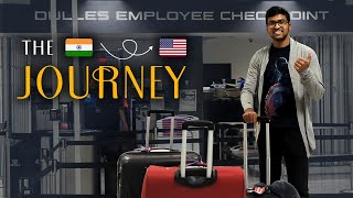 FIRST Time From INDIA to USA ✈️ | Student Travel Vlog | తెలుగు | MS in USA 🇺🇸