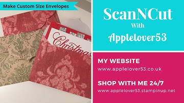 How To Make Custom Size Envelopes From A Design Directly In The ScanNCut Machine