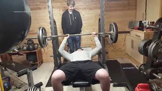 First 100kg bench