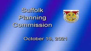 Suffolk Planning Commission Meeting (10-19-21)