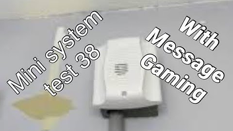 Mini system test 38 - featuring MessageGaming - [RP-1002]