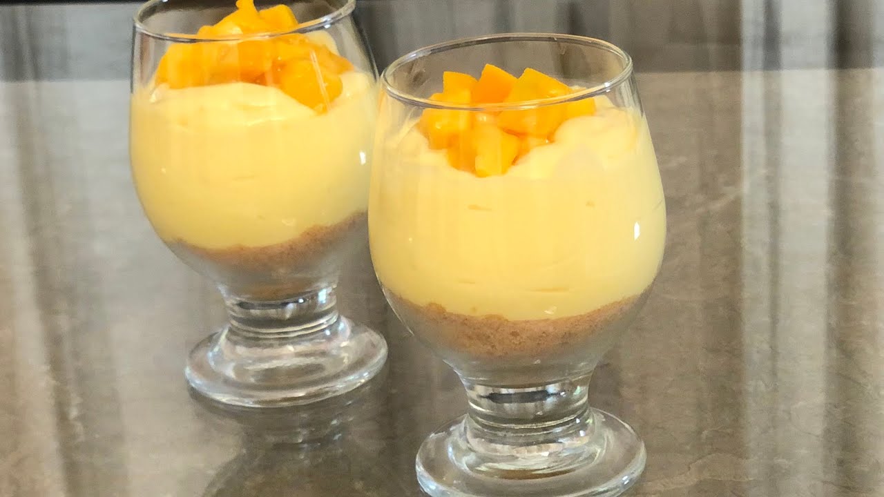 Mango Mousse In Just 5 Mins  | Only 4 Ingredients |No Bake, No Gas, Oven, Condensed Milk |Mango Tart | Anyone Can Cook with Dr.Alisha