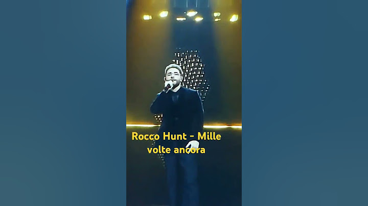 ROCCO HUNT - MILLE VOLTE ANCORA (SANREMO 2025) 💥 #roccohunt
