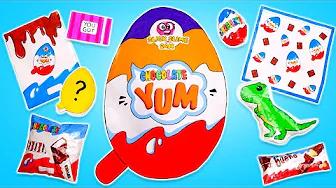 ¡Revelación de Huevo Sorpresa GIGANTE! 🥚🎉 Hazlo tú mismo y llénalo con lo que quieras!