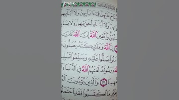 أن الله وملائكته يصلون على النبي قراءة مميزة قرآن كريم سورة الأحزاب
