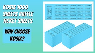 REVIEW (2026): Kosiz 1000 Sheets Raffle Ticket Sheets. Features