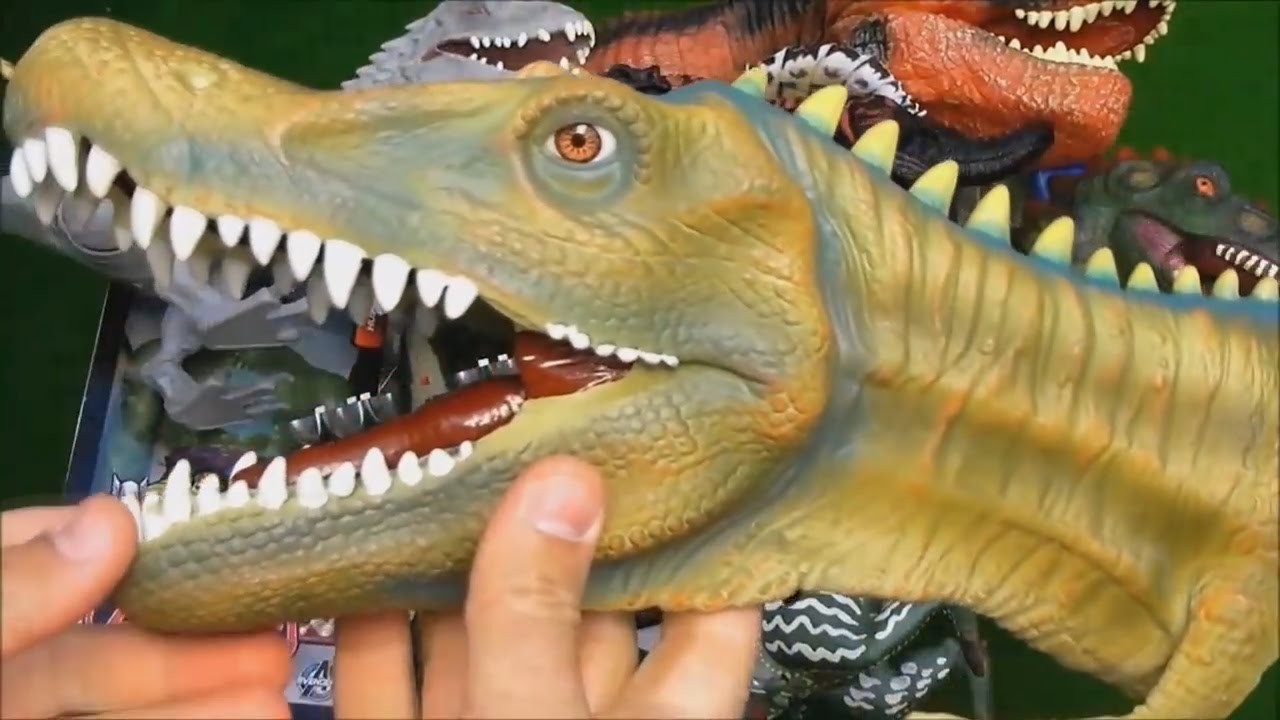 Dinosaurs Box Puppet Toys Spinosaurus Allosaurus T Rex Stegosaurus