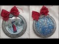 Winter medallion ♡♡♡Decoupage & mixmedia tutorial