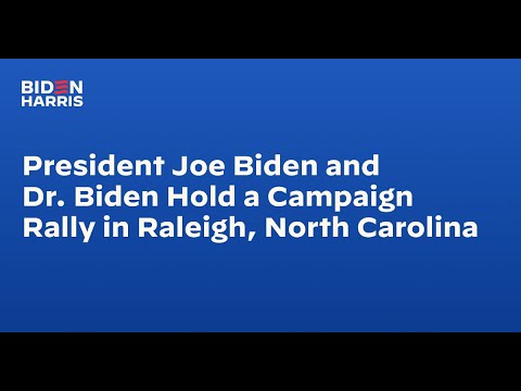 President Biden and Dr. Biden Hold a Campaign Rally in Raleigh, North ...