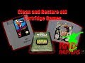 Fixing and Restoring Game Cartridges: Remove Marker, Gunk, and an Old Label - Rad Repairs Ep 7