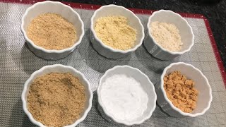 طريقة عمل طحين اللوز ،جوز الهند،حليب اللوز.كريم الجوز هندHow to make almond flour and coconut flour