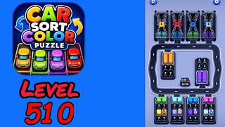 Car Sort Color Puzzle Level 510 Walkthrough