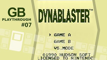 Dynablaster / Atomic Punk / Bomber Boy [ Game Boy ] a Bomberman game playthrough 07