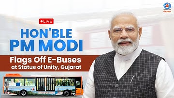 LIVE: PM Modi Flags Off E-Buses at Statue of Unity, Gujarat