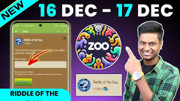 🔴 ZOO RIDDLE OF THE DAY CODE 16-17 December | Riddle Of The Day Zoo | Riddle Of The Day X Empire