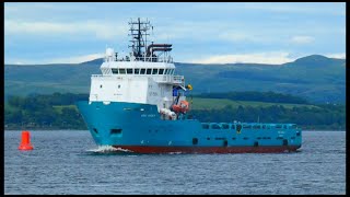 Ross Eagle supply vessel on the Clyde