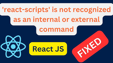 How do I fix react-scripts not found? React-scripts is not recognized internal or external command?