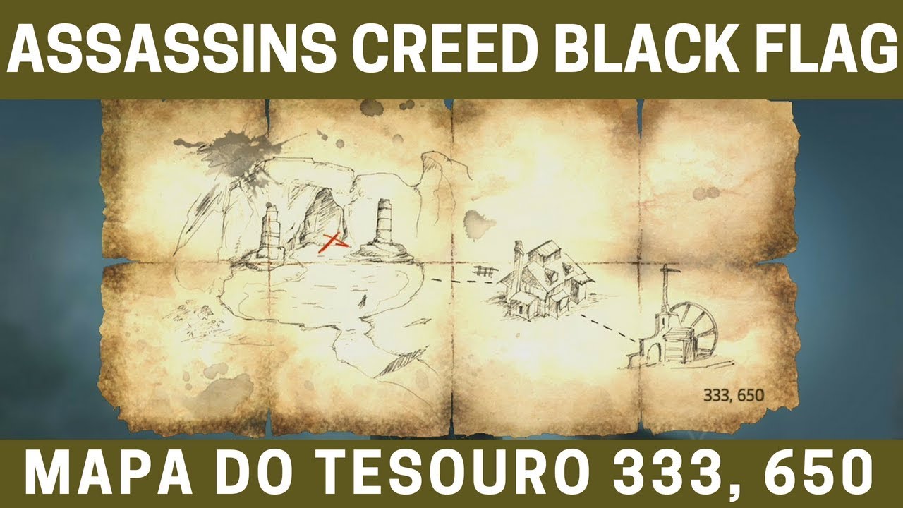 Assassins Creed 4 Black Flag - Mapa do Tesouro/Treasure Map (333,650) 