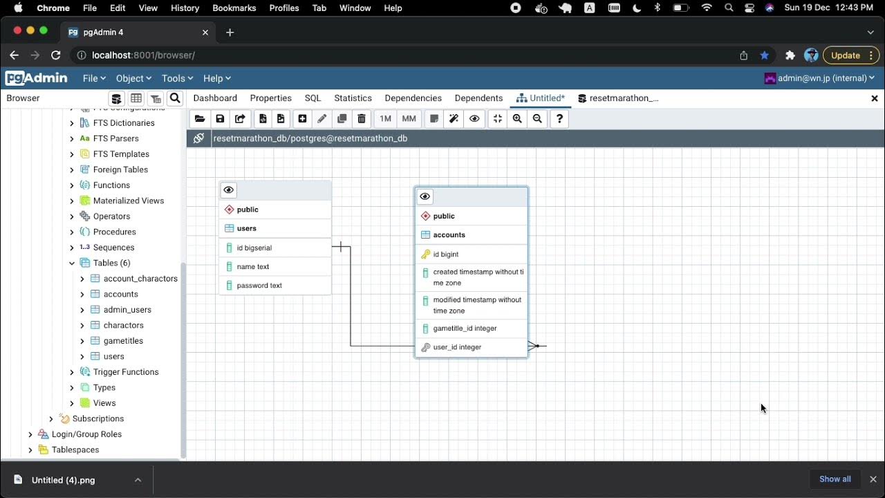 Entity-Relationship Diagram (ERD) for PostgreSql using pgAdmin4 - YouTube