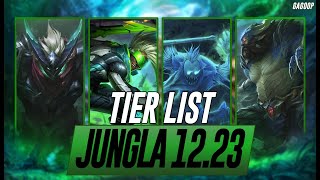 TIER LIST PARCHE 12.23 [LOL 2022] | MEJORES CAMPEONES JUNGLA del META ACTUAL S12 | GUÍA LOL #GagoOP